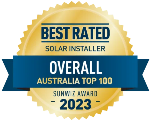 SunWiz Award 2023: Best Rated Solar Installer, Overall Australia Top 100