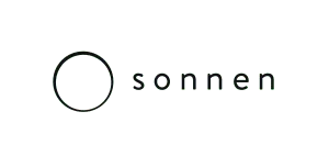 Sonnen logo with a circle and the company name on a green background.